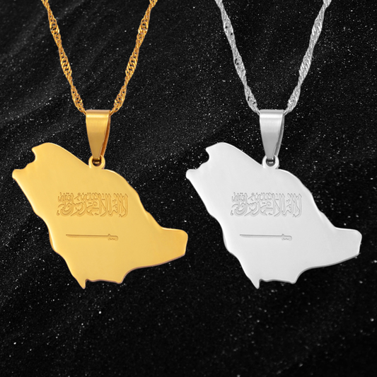 Saudi Arabia Map Necklace