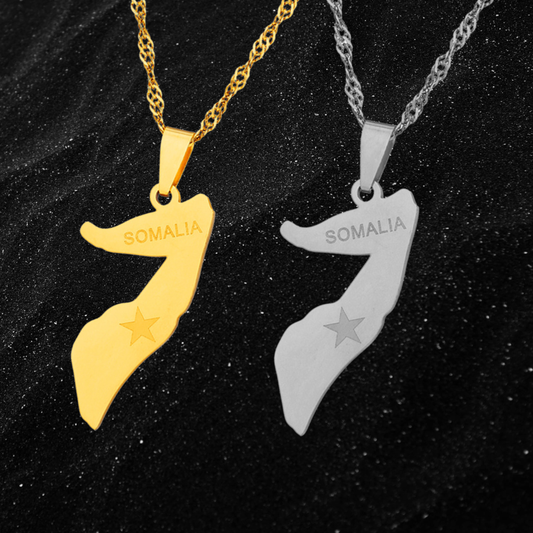 Somalia Map Necklace