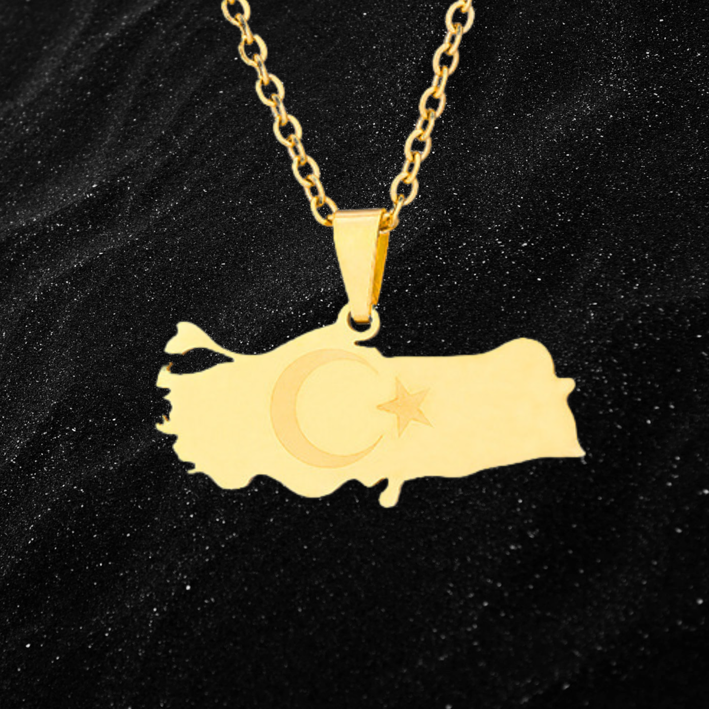 Turkey Map Necklace